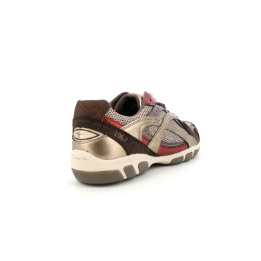 Basket femme Tamaris métallisée  multi-marron