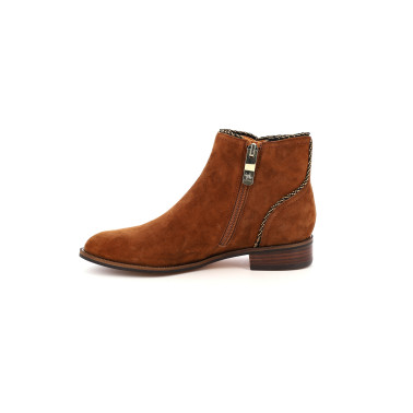 Bottines femme Mam’Zelle SPOT marron cuir velours