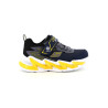 Basket lumineuse Skechers Light Surge bleu jaune | Chaussures du Château