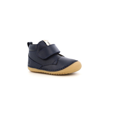 Bottillon bébé marine à velcro Berlingot | Chaussures du Château