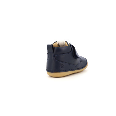 Bottillon bébé marine à velcro Berlingot | Chaussures du Château