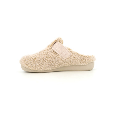 Chaussons Mule Femme Confort Mima New Beige | Chaussures du Château