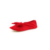 Chaussons Femme Rouges Isotoner 95991 Grand Nœud