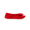 Chaussons Femme Rouges Isotoner 95991 Grand Nœud