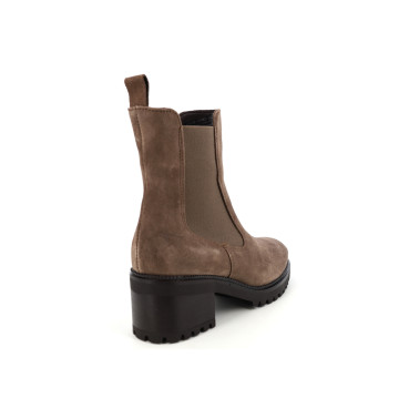 Bottines Femme Cuir Taupe Tamaris 25407 | Chaussures du Château