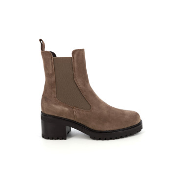 Bottines Femme Cuir Taupe Tamaris 25407 | Chaussures du Château