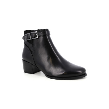 Bottine femme Regarde le Ciel JOLENE cuir noir | Chaussures du Château