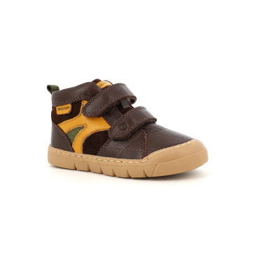 Baskets enfant Shoo Pom Yoyo Easy marron cuir