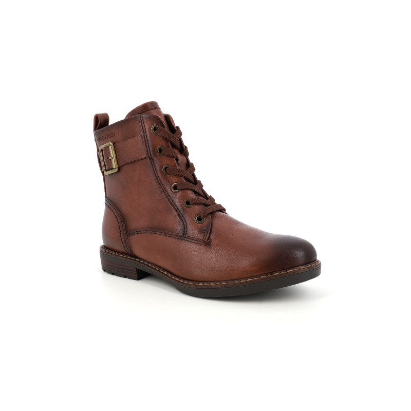 Bottines femme cuir marron Marco Tozzi Wenbilou