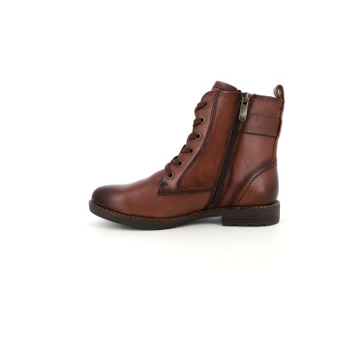 Bottines femme cuir marron Marco Tozzi Wenbilou