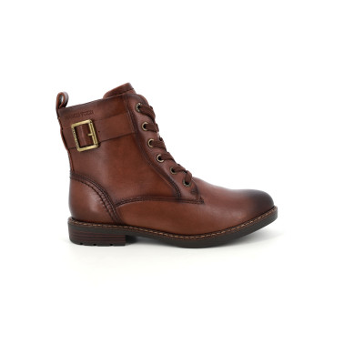 Bottines femme cuir marron Marco Tozzi Wenbilou