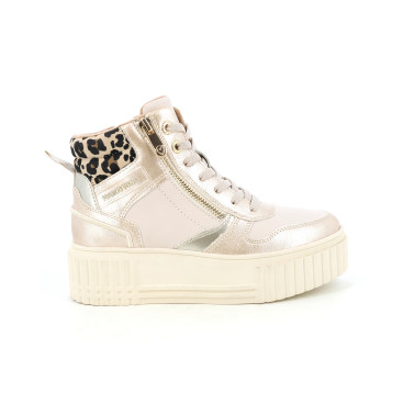 Bottines femme beige Marco Tozzi Wendalou
