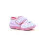 Chaussons enfant Leomil Stitch bleu rose à scratch