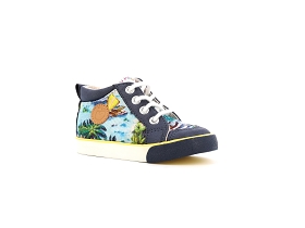 SHOOPOM BB ZIP BASKET PRINT<br>Multi Bleu