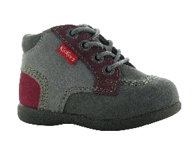 KICKERS BABYSTAN<br>Gris-Rose