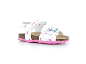 GEOX SANDAL CHALKI GIRL-B922RA<br>Blanc Rose