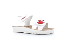 GEOX J SANDAL COSTAREI-J35EAF<br>Blanc Cerise