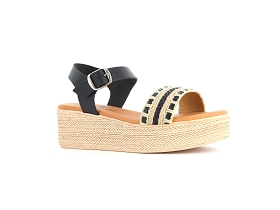 CHAUSSURES DU CHATEAU 5395<br>Noir Beige