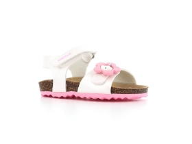 GEOX SANDAL CHALKI GIRL B552RD<br>Blanc Rose