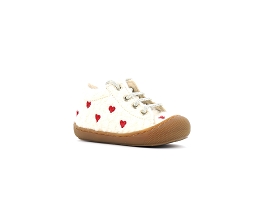 NATURINO COCOON HEARTS FUR<br>Ecru Rouge