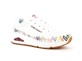SKECHERS UNO LOVE ALL AROUND<br>Blanc multi