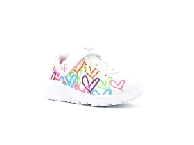 SKECHERS UNO LITE LOVE LEVITATE<br>Blanc multi
