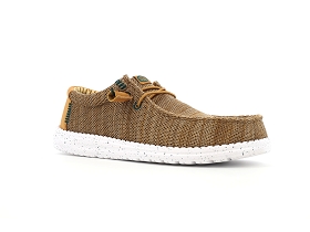 HEY DUDE WALLY STRETCH SOX E26 40 46 TextileMarron Moyen 