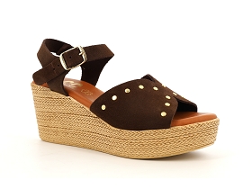 CHAUSSURES DU CHATEAU 56643<br>Velours Marron