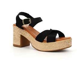 CHAUSSURES DU CHATEAU 32624<br>Velours Noir