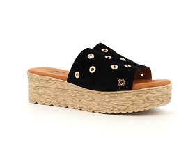 CHAUSSURES DU CHATEAU 744<br>Velours Noir