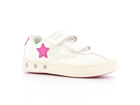 GEOX J SKYLIN GIRL J458WA<br>Blanc Rose