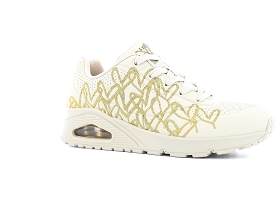 SKECHERS UNO GOLDEN HEART<br>Beige Or