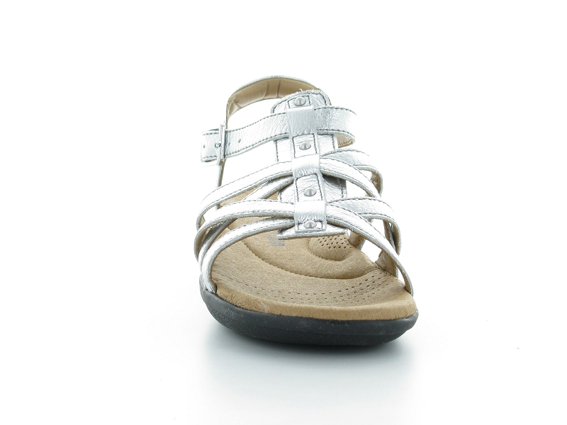 manilla bonita silver leather