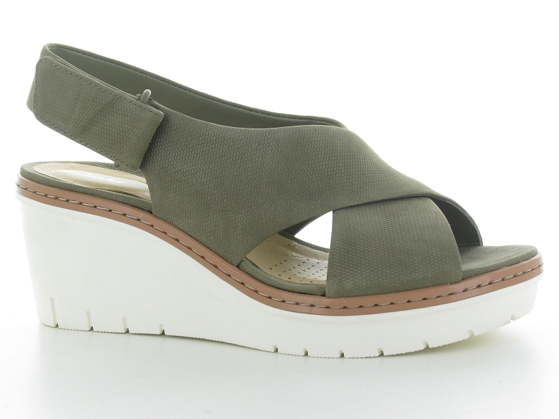 Chaussures du Ch teau Clarks nu pied palm candid 36 40 olive femme