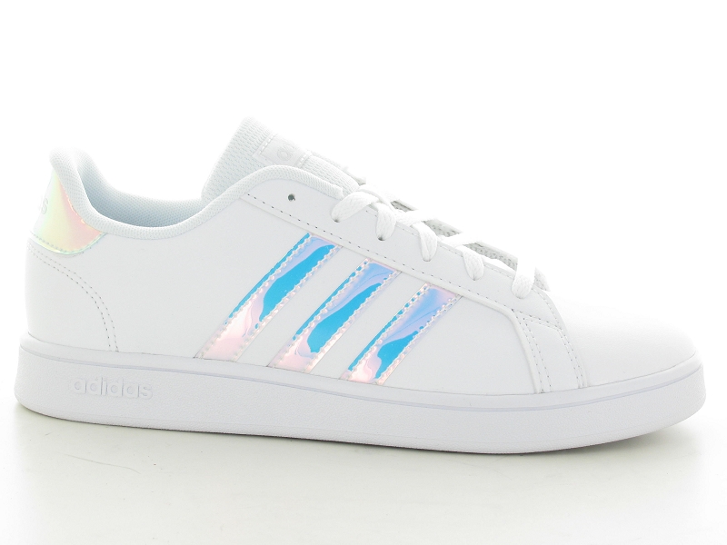 Adidas blanche sales et argent