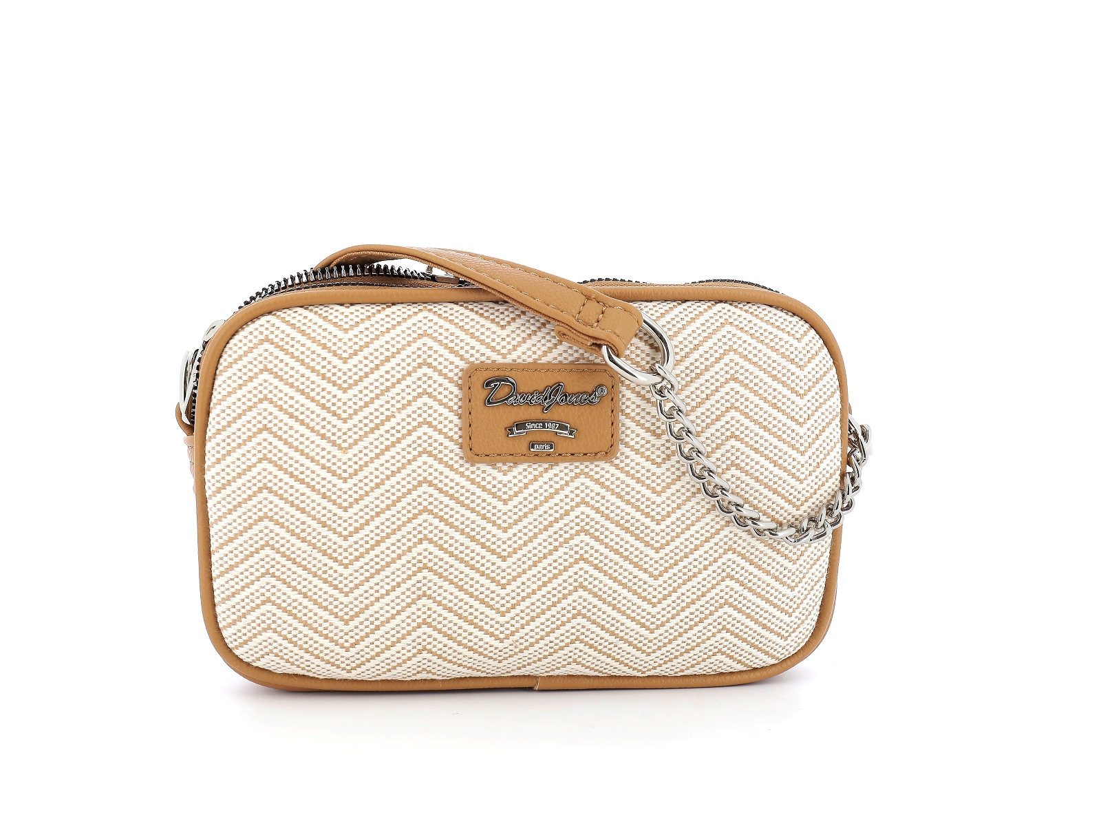 Handbag Sac David Jones Beige Chaussures Du Château David