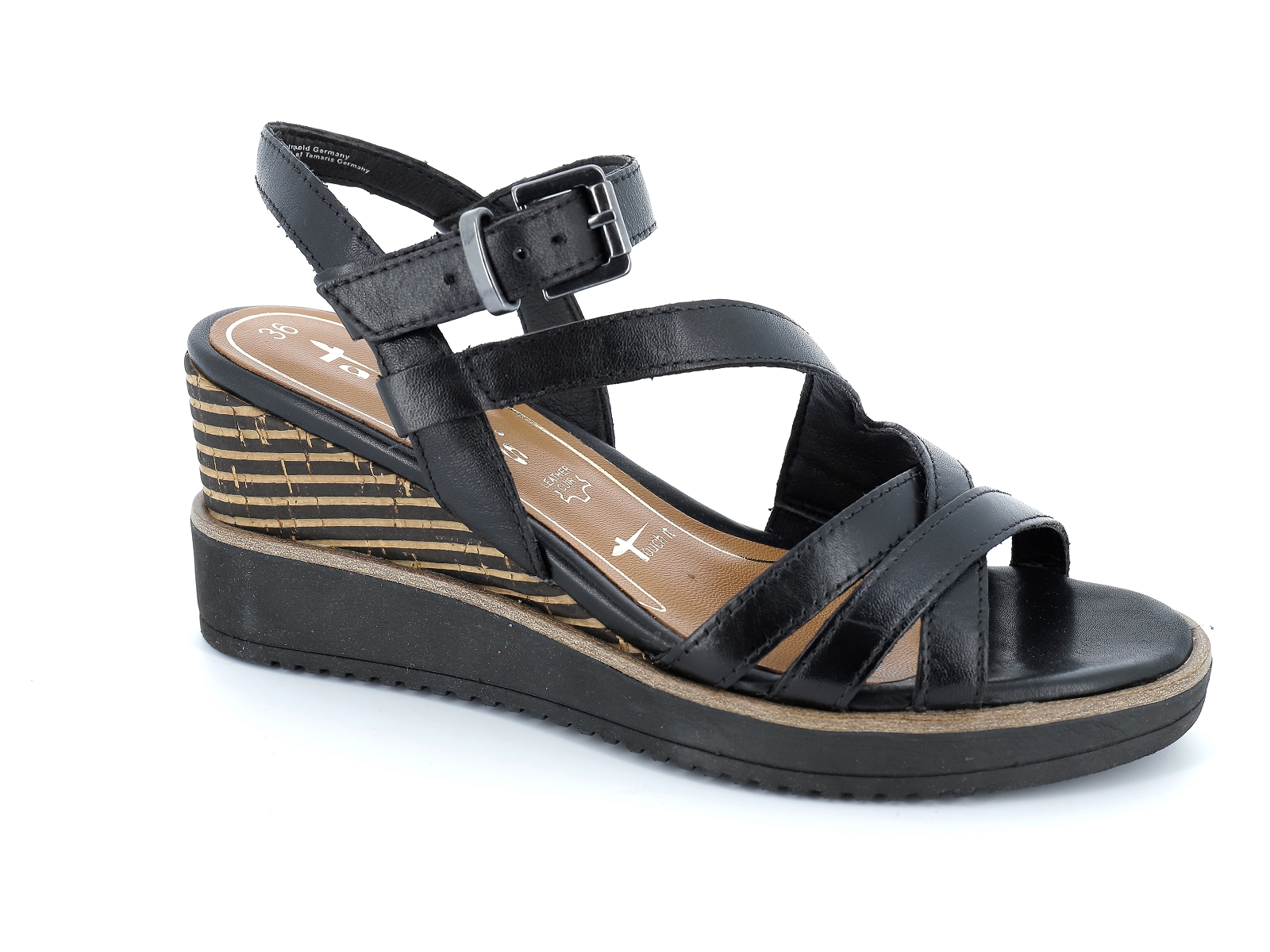 Chaussures Du Chateau Tamaris Nu Pied Tapours 28059 36 41 Noir Femme