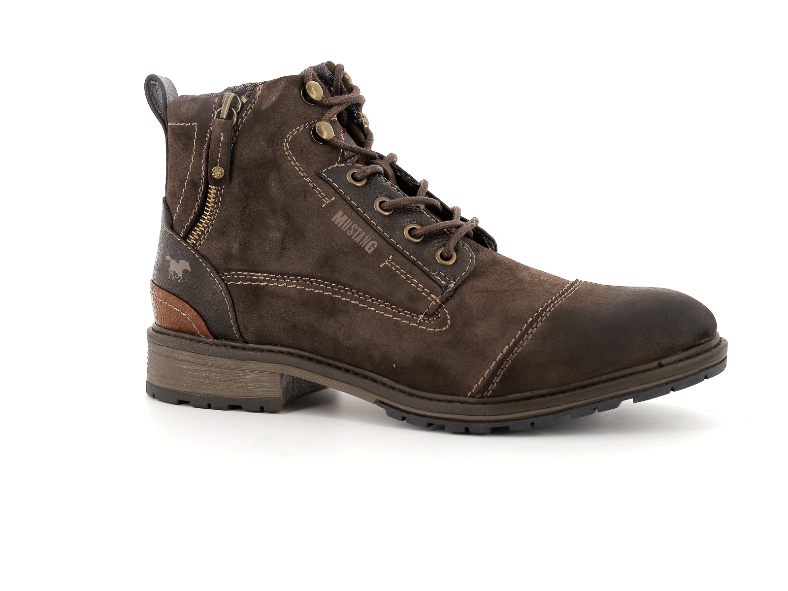 Chaussures du Chateau Mustang chaussures confort mustonix 40 46 marron fonce homme