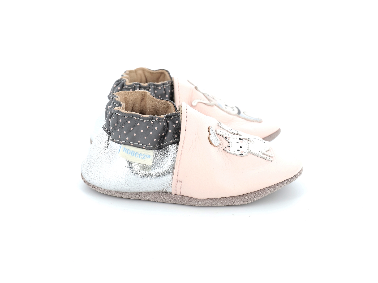 Chaussures du Château  Robeez chaussons cat friends 19 27 rose pale bebe  fille