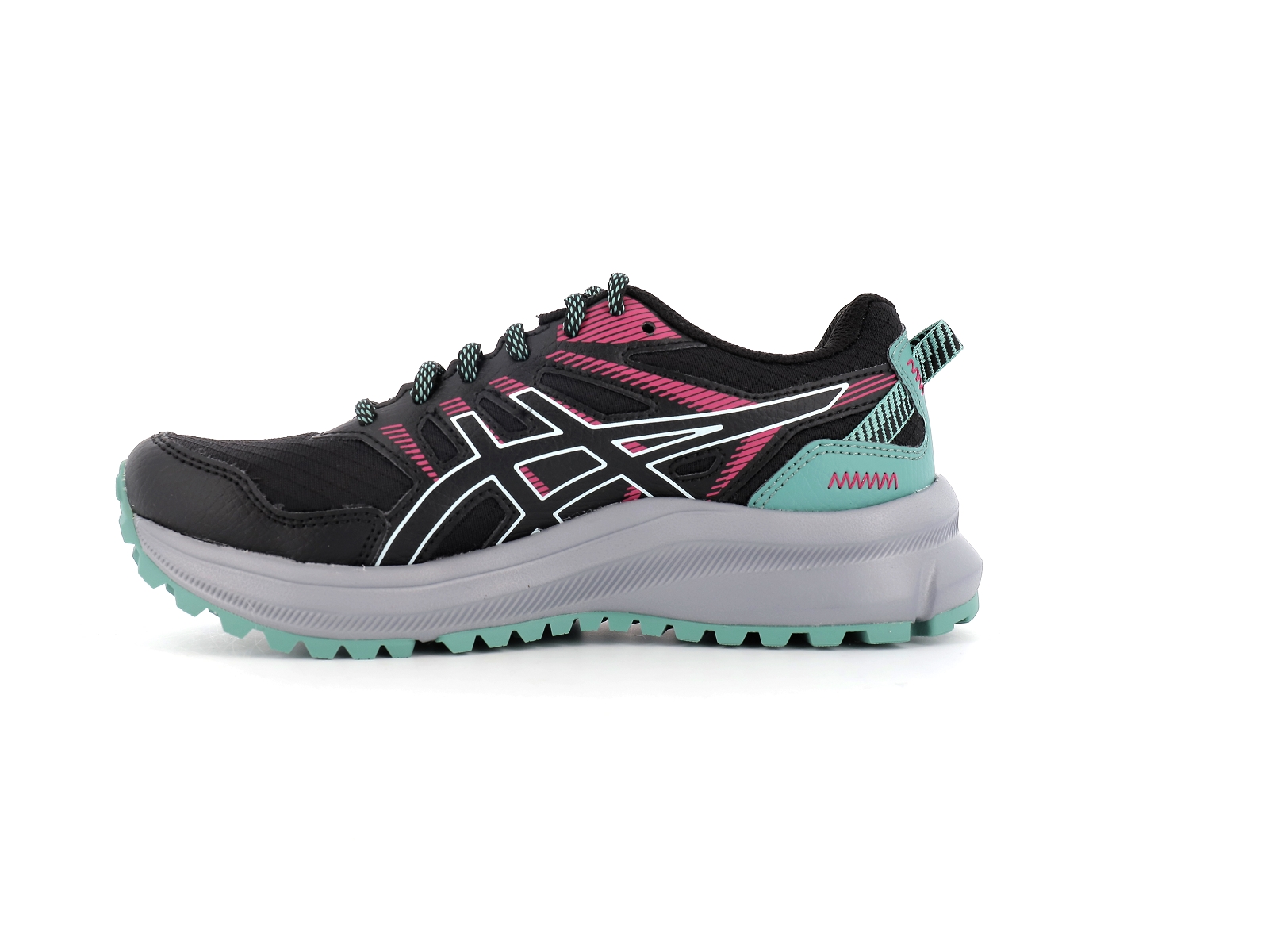 Achat chaussures Asics Femme Chaussure de Sport, vente Asics TRAIL SCOUT 2  Black Sheet rose - Basket running trail Femme