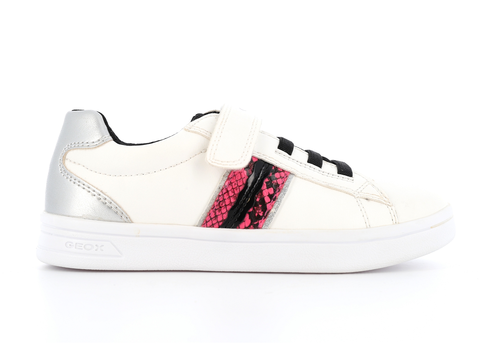 Chaussures du Chateau Geox sneakers geoscolo j254mb 28 35 blanc rose fille