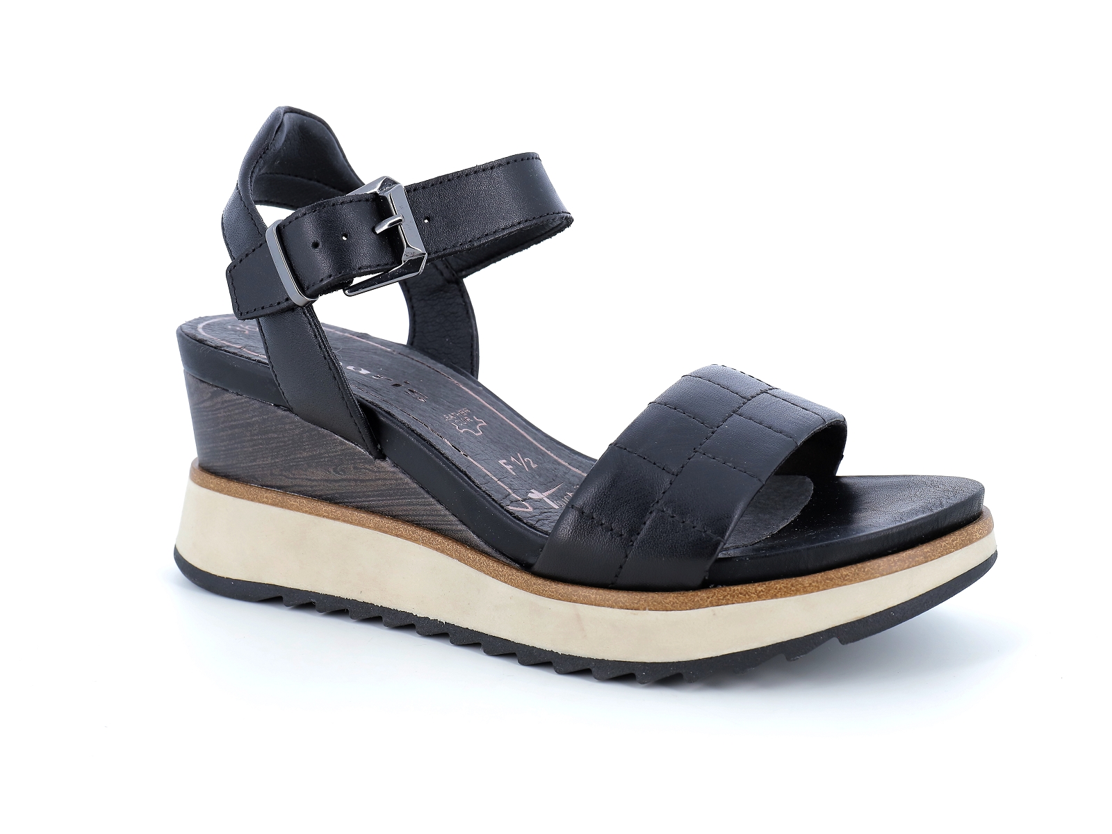 Chaussures du Chateau Tamaris nu pied tasparta 28015 36 40 noir femme