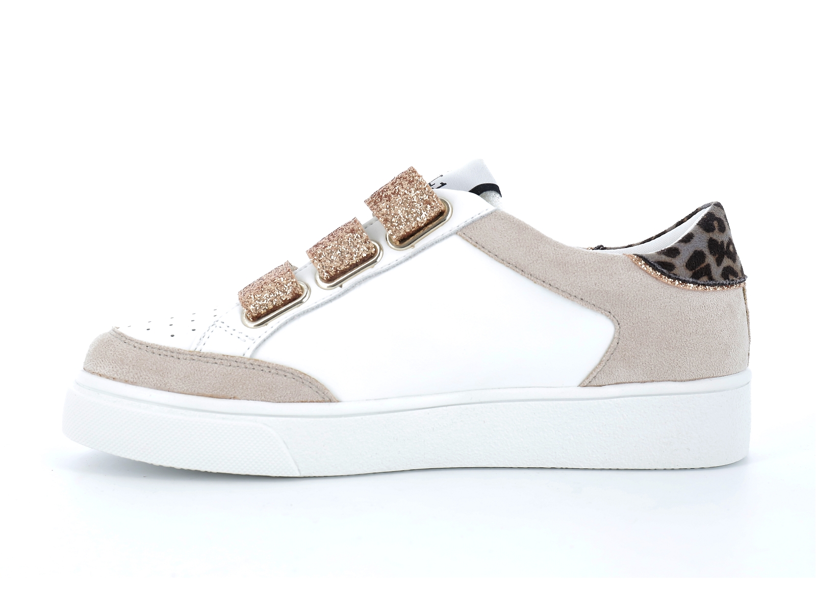 CL11 Sneakers - Basket femme Blanche à scratch - Lu.LU Concept