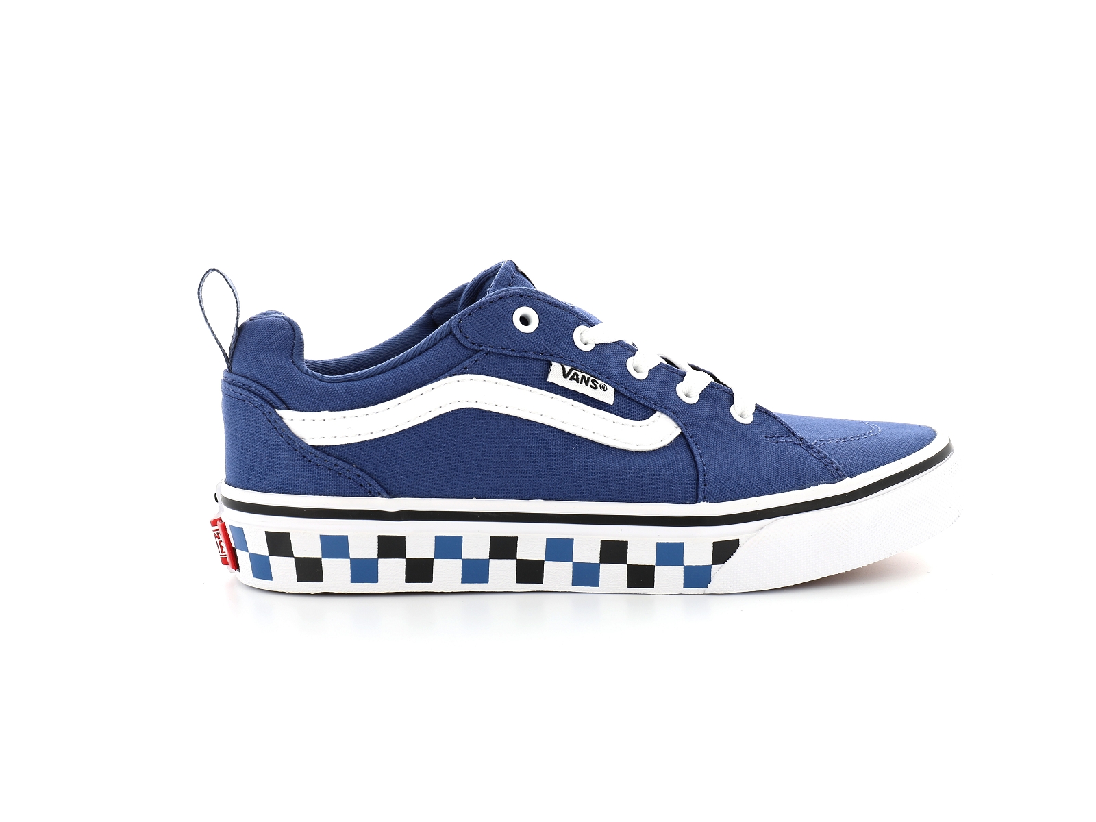 Chaussures du Chateau Vans sneakers yt filmore sidewall 32 36 bleu garcon